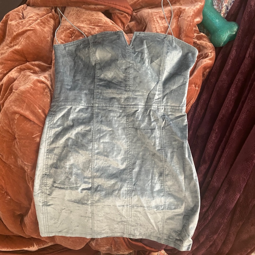 Free people velvet body con dress